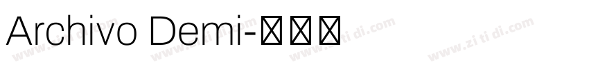 Archivo Demi字体转换